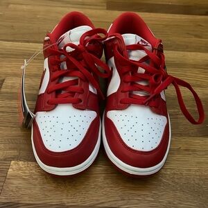 Red nike dunks
